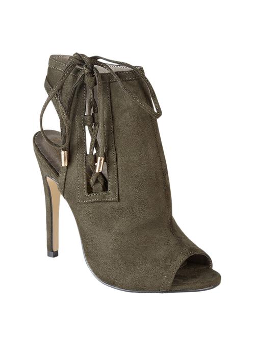 khaki leatherette sandals - 10722588 - Very Small Image - 1