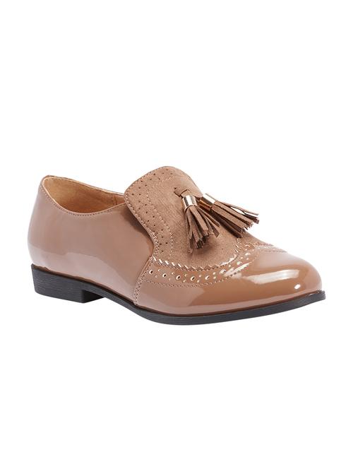brown leatherette loafers - 10722672 - Very Small Image - 1