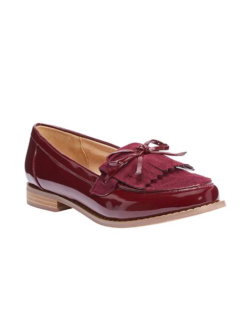 maroon leatherette moccasins - 10722678 - Very Small Image - 1
