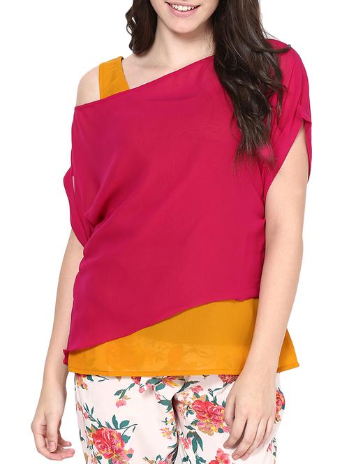 pink cotton transparent top - 10723369 - Very Small Image - 1