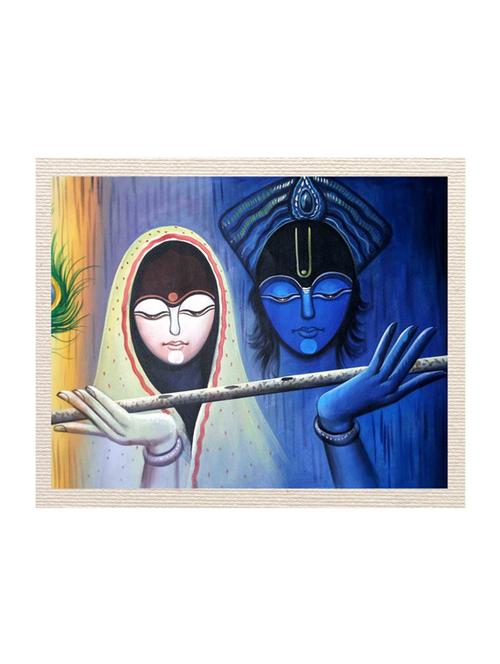 mesleep devotional canvas painting without frame + agarbatti stand (18x22) - 10729214 - Very Small Image - 1
