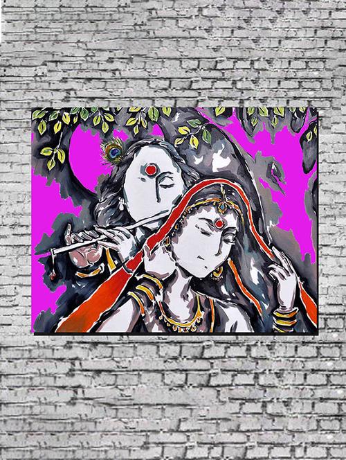 canvas painting without frame - mauve rk - 10729810 - Very Small Image - 1