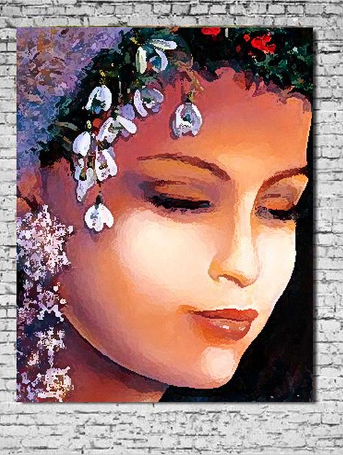 canvas painting without frame - lady - 10729829 - Very Small Image - 1