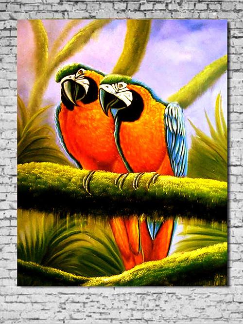 canvas painting without frame - birds - 10729831 - Very Small Image - 1