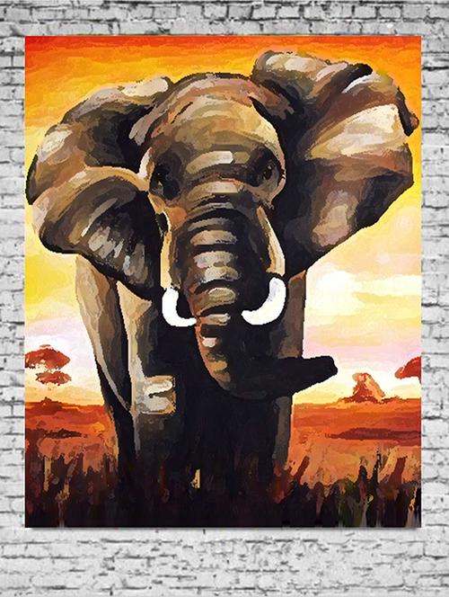canvas painting without frame - african elephant - 10729835 - Very Small Image - 1