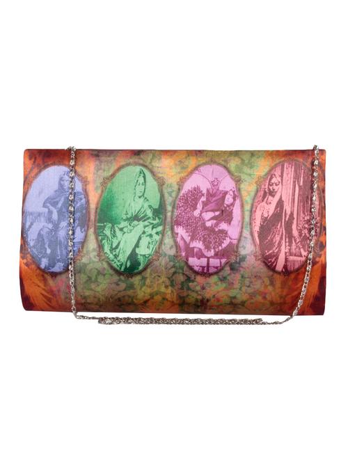 multicolour leatherette clutch - 10736451 - Very Small Image - 1