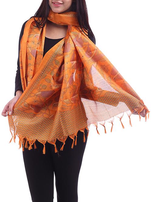 kantha work printed dupatta - 1073656 - Very Small Image - 1