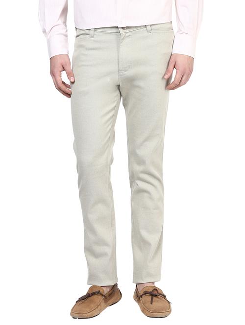 grey textured casual trouser - 10736854 - Very Small Image - 1