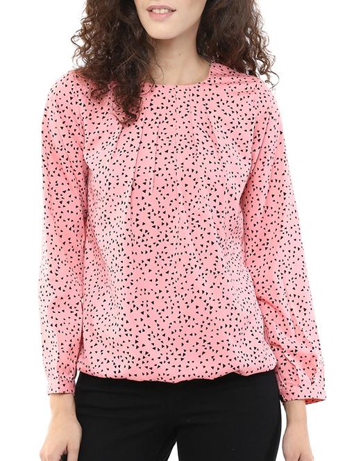 pink crepe top - 10736856 - Very Small Image - 1