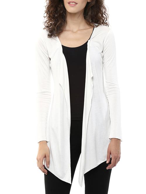 asymmetric solid shrug - 10736865 - Very Small Image - 1