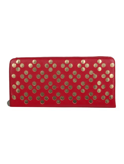 red leatherette clutch - 10737023 - Very Small Image - 1
