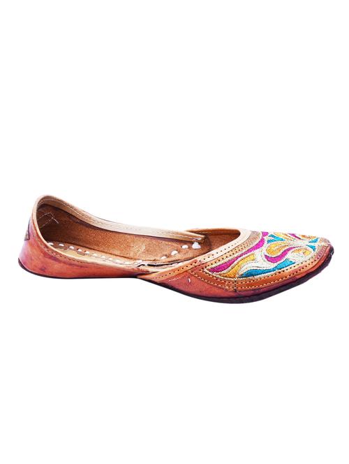 multicolour leather jutis & mojaris - 10740911 - Very Small Image - 1