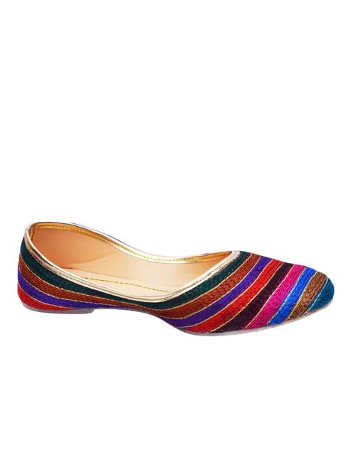 multicolour cotton jutis & mojaris - 10740913 - Very Small Image - 1