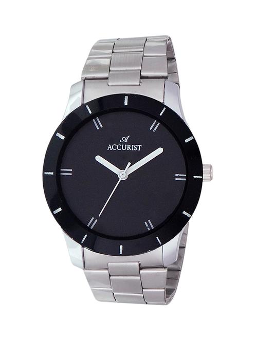 accurist black dial men's watch - 10741979 - Very Small Image - 1