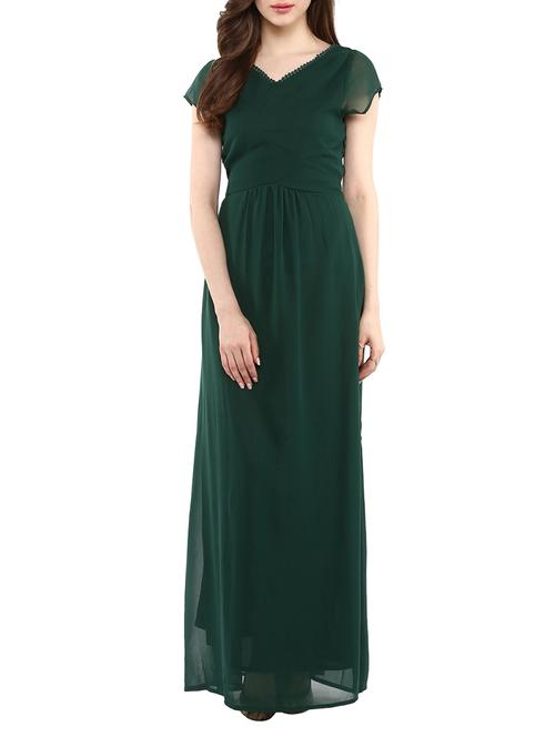 green georgette dress - 10742918 - Very Small Image - 1