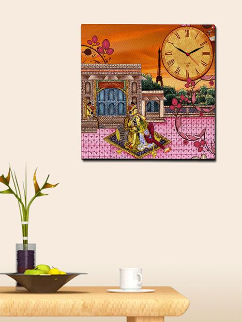 tungs10 radha rani in paris canvas clock - 10744607 - Very Small Image - 1