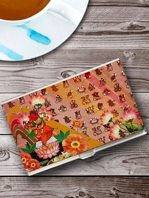 multicolor stainless steel card holder - 10744666 - Very Small Image - 1