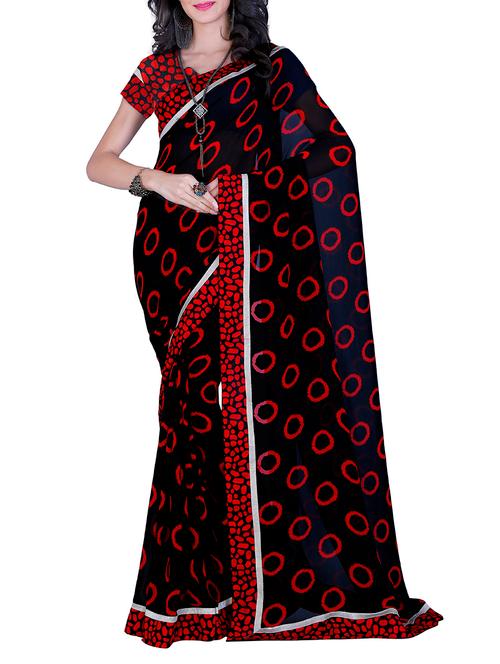 multi colored georgette saree - 10746324 - Very Small Image - 1