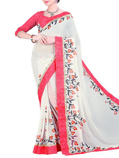 multi colored georgette saree - 10746330 - Very Small Image - 1