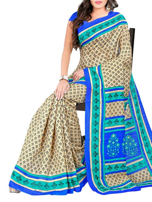 multi colored silk blend saree - 10746337 - Very Small Image - 1