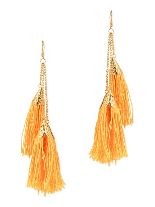 yellow tassel earrings - 1075032 - Very Small Image - 1