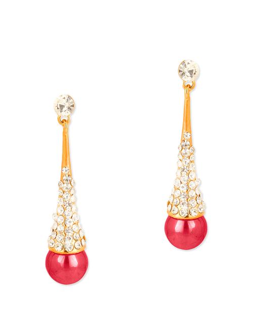 pink metal alloy earring - 10751873 - Very Small Image - 1