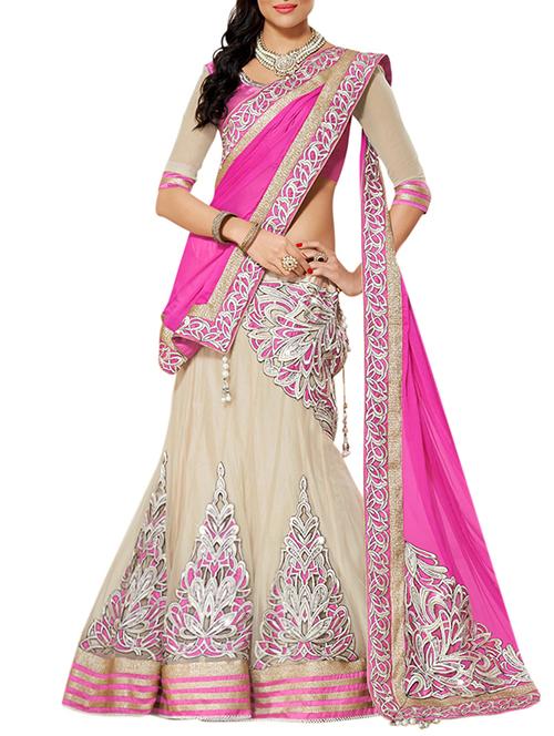 white net lehenga - 10754609 - Very Small Image - 1