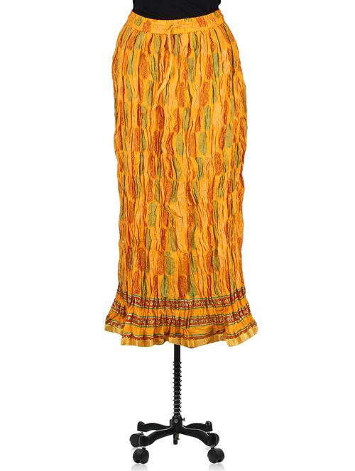 block printed long skirt - 1076175 - Very Small Image - 1