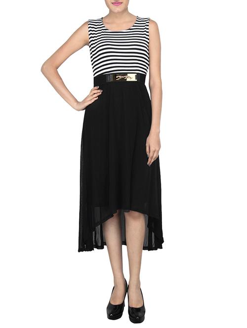 black assymetric dress - 10761992 - Very Small Image - 1