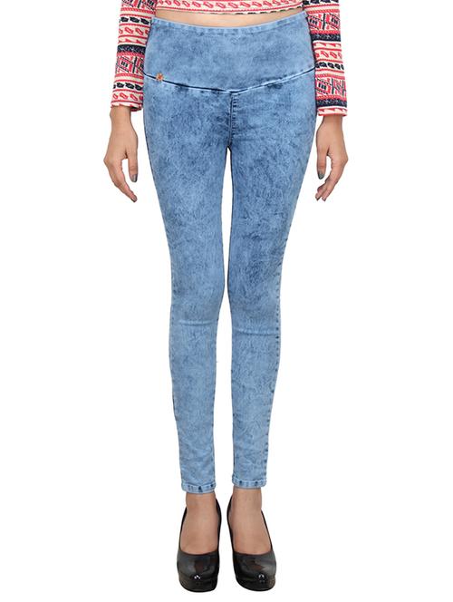 light blue denim jeggings - 10762001 - Very Small Image - 1