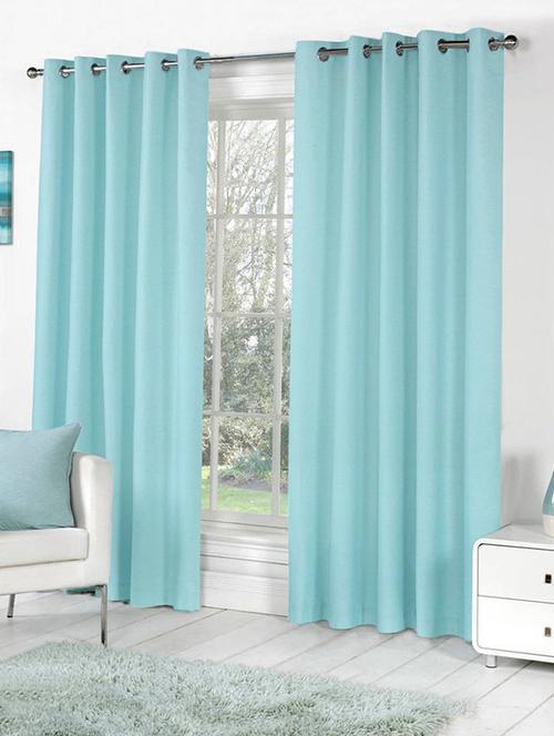 eyelet cream door curtain set of 2 - 10762193 - Very Small Image - 1