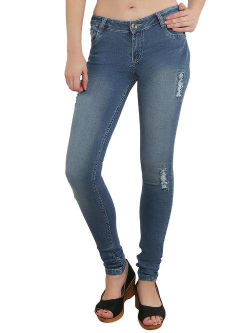 light blue cotton jeans - 10764587 - Very Small Image - 1