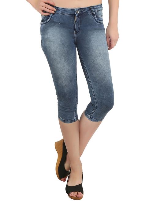 dark blue cotton capris - 10764592 - Very Small Image - 1