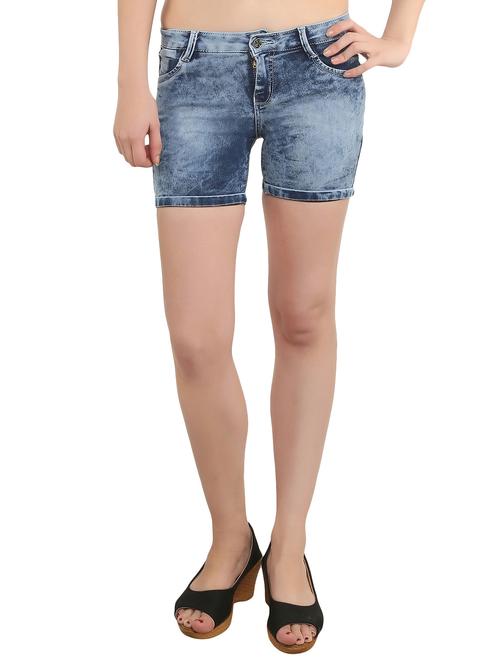 dark blue cotton shorts - 10764595 - Very Small Image - 1