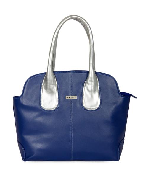 blue contrast silver handle handbag - 1076527 - Very Small Image - 1