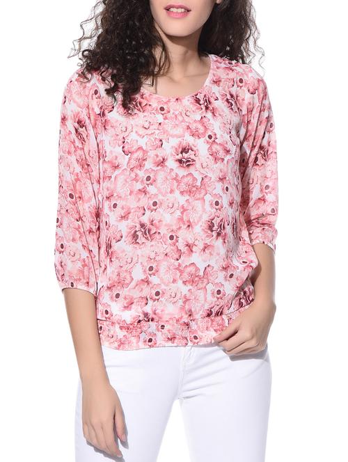 floral blouson top - 10768147 - Very Small Image - 1
