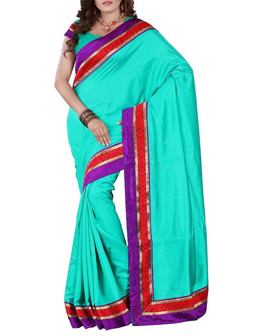 blue silk saree - 10774843 - Very Small Image - 1