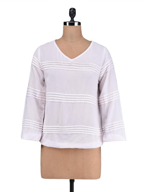 v neck long sleeve top - 1077492 - Very Small Image - 1