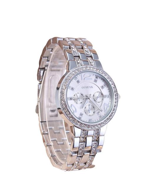 addic geneva fashion forever bling silver dial and strap watch for women - 10779043 - Very Small Image - 1