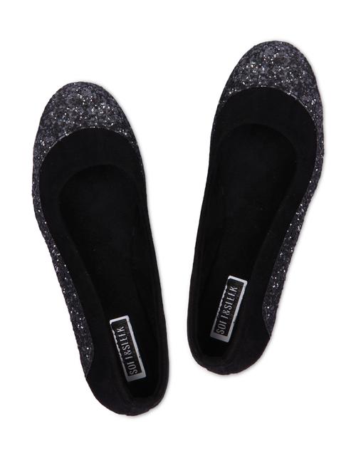 black glittered ballerinas - 1078188 - Very Small Image - 1