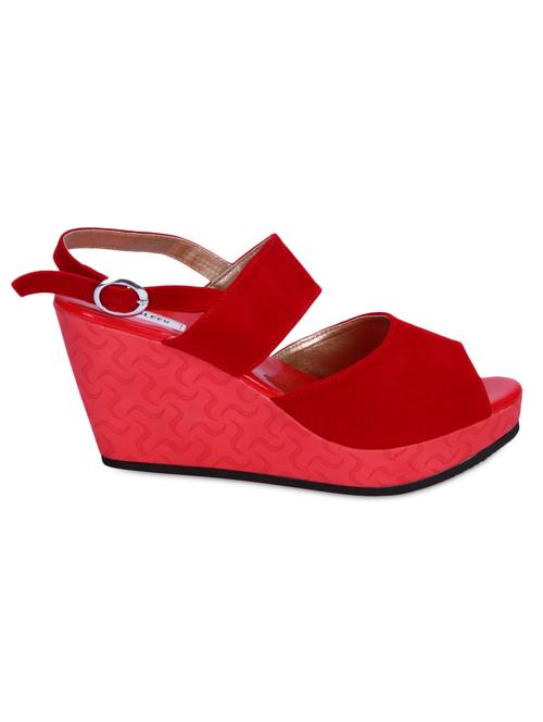 red double strap wedges - 1078228 - Very Small Image - 1