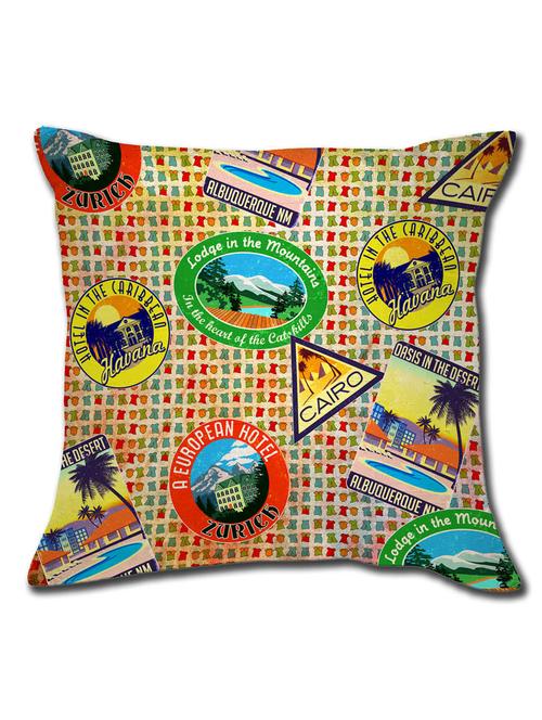 color saga digital print cushion cover - 10785018 - Very Small Image - 1