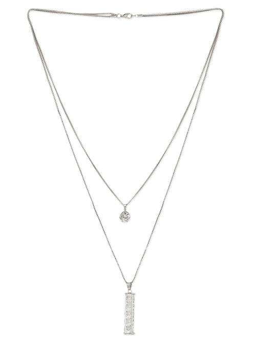 silver metal necklace - 10790877 - Very Small Image - 1