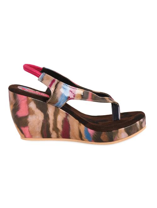 multicolored thin straps wedges - 1079227 - Very Small Image - 1