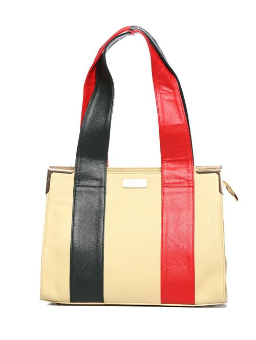 Echelle Ivory Faux Leather Large handbag - 10794051 - Very Small Image - 1