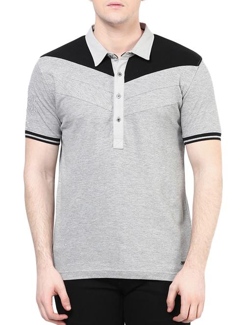 grey cotton cut & sew t-shirt - 10795196 - Very Small Image - 1