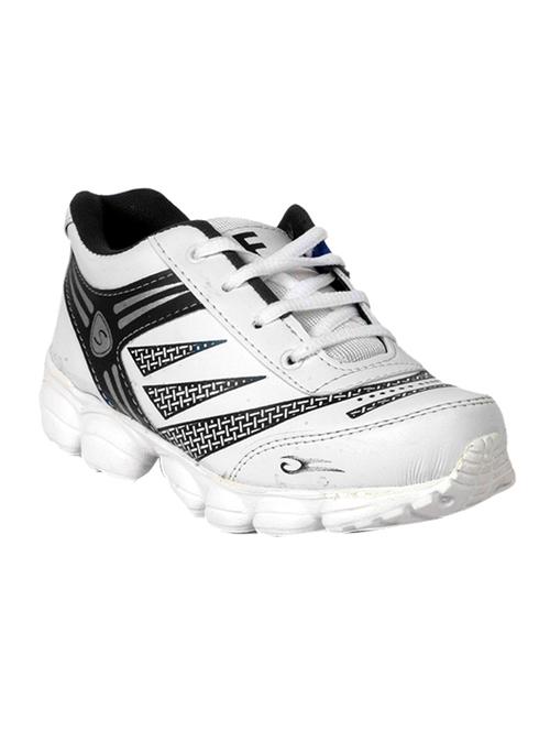 white/black leatherette sport shoe - 10795871 - Very Small Image - 1