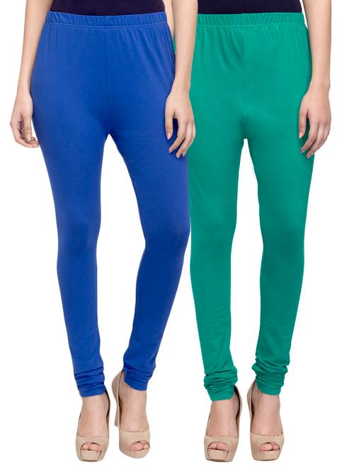 cotton lycra solid legging - 10797062 - Very Small Image - 1