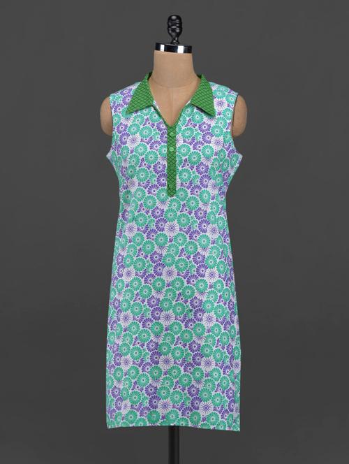 multi cotton straight kurta - 1079827 - Very Small Image - 1