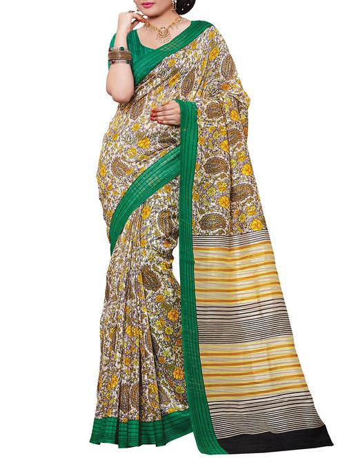 multi colored cotton saree - 10801347 - Very Small Image - 1